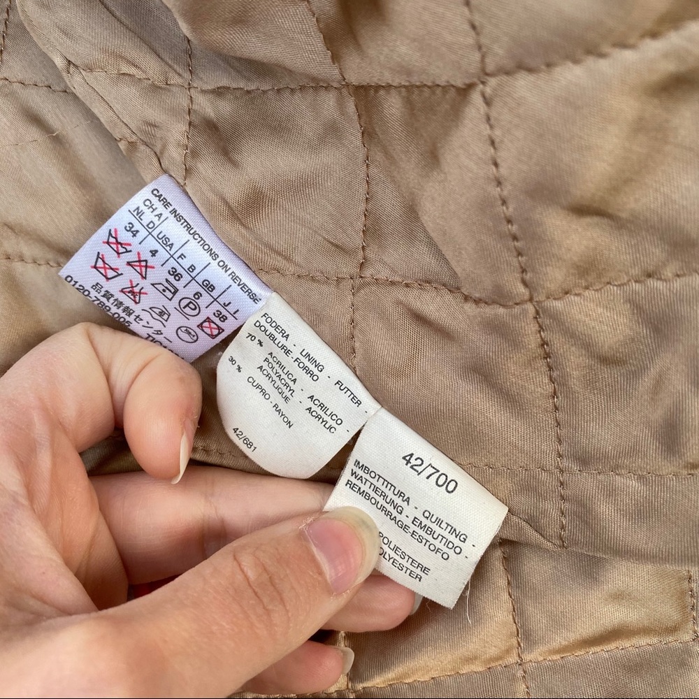 Hold MaxMara cozy camel long trench coat - Picture 7 of 8